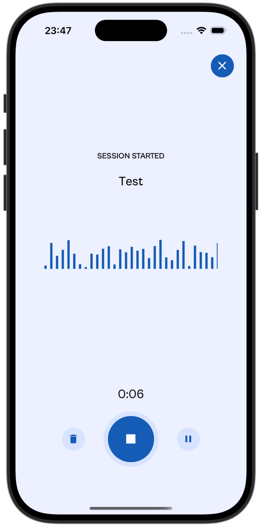 mobile application screenshot